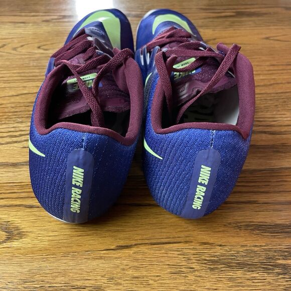 Size 10.5 Nike JaFly 3 Track Spikes Bordeaux Purple Lime Men\'s NEW main image 5